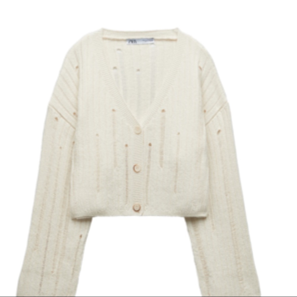 Zara Open Knit Cardigan
